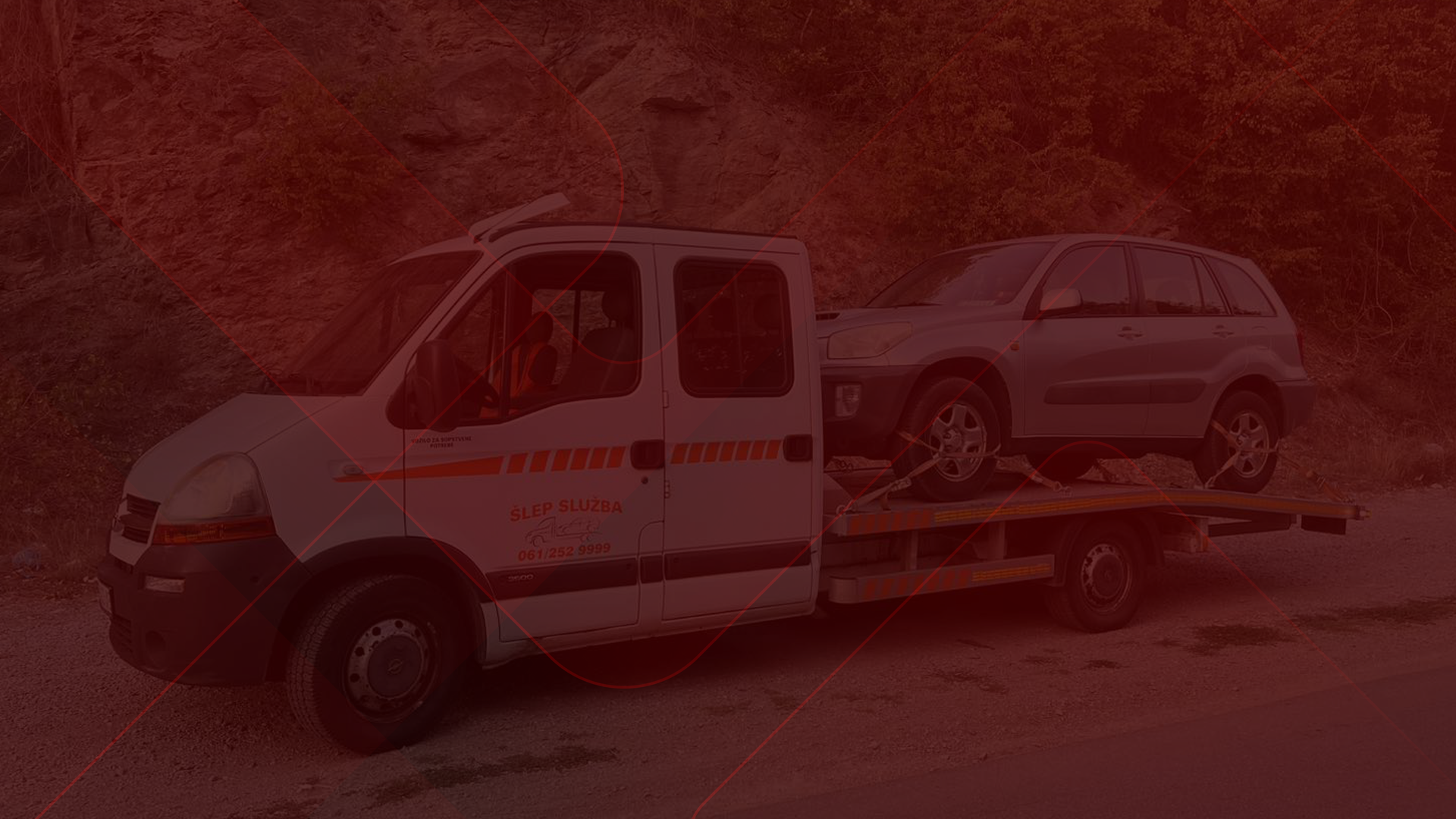 Šlep služba Aleksinac - Miletić Auto 777 šlep vozilo na putu kod Aleksinca
